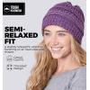 imageTough Headwear Womens Winter Hat  Warm Chunky Cable Knit Beanies  Winter Beanie Hats for Women Cold Weather  Beanies WomenPurple