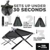 imageTough Outdoors Camping Cot for Adults  Oversized Camping Cot  Durable Heavy Duty Military Bed  Elevated Foldable Cot ampamp Camp Cots for Adults  XL Cot up to 300 lbs  wOrganizer ampamp Storage BagArmy Green  Xl  83 X 32