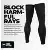 imageTough Outdoors Compression Leg Sleeves  Full Leg Compression Sleeve for Men ampamp Women UV Leg Sleeves  Cycling Leg WarmersBlack