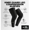 imageTough Outdoors Compression Leg Sleeves  Full Leg Compression Sleeve for Men ampamp Women UV Leg Sleeves  Cycling Leg WarmersPadded  Black