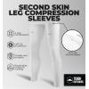 imageTough Outdoors Compression Leg Sleeves  Full Leg Compression Sleeve for Men ampamp Women UV Leg Sleeves  Cycling Leg WarmersWhite