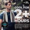 imageTough Outdoors Cooling Towel  Cooling Towels for Neck ampamp Face  Ice Wrap ampamp Sweat Rag for Camping Gym Yoga ampamp Sports  Workout Towel for Gym Sweat  Cool Towels for Extreme HeatRoyal BlueLight GrayLight Blue