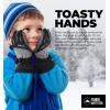 imageTough Outdoors Kids Insulated Waterproof Snow Gloves  Youth Winter Ski Gloves for Girls ampamp BoysBlack