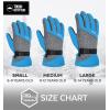 imageTough Outdoors Kids Insulated Waterproof Snow Gloves  Youth Winter Ski Gloves for Girls ampamp BoysBlue