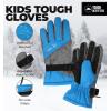 imageTough Outdoors Kids Insulated Waterproof Snow Gloves  Youth Winter Ski Gloves for Girls ampamp BoysBlue