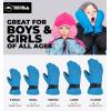 imageTough Outdoors Kids Snow Gloves  Ski ampamp Snowboarding Waterproof Insulated Winter Gloves for Girls Boys ampamp ToddlersBlue