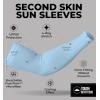 imageTough Outdoors Sun Protection Sleeves  UV Arm Sleeves for Men and Women  Golf Cooling Arm Sleeves  Baseball Sun SleevesAqua