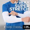 imageTough Outdoors Sun Protection Sleeves  UV Arm Sleeves for Men and Women  Golf Cooling Arm Sleeves  Baseball Sun SleevesBlack  White