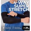 imageTough Outdoors Sun Protection Sleeves  UV Arm Sleeves for Men and Women  Golf Cooling Arm Sleeves  Baseball Sun SleevesBlack