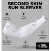 imageTough Outdoors Sun Protection Sleeves  UV Arm Sleeves for Men and Women  Golf Cooling Arm Sleeves  Baseball Sun SleevesWhite