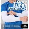 imageTough Outdoors Sun Protection Sleeves  UV Arm Sleeves for Men and Women  Golf Cooling Arm Sleeves  Baseball Sun SleevesWhite