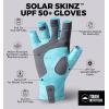 imageTough Outdoors UV Fishing Gloves  Fingerless Kayaking ampamp Sailing  UPF 50 Sun ProtectionLight Blue