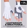 imageTough Outdoors UV Fishing Gloves  Fingerless Kayaking ampamp Sailing  UPF 50 Sun ProtectionWhite