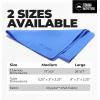 imageTough Outfitters Quick Dry Towel  Travel Towel Fast Drying Lightweight  Compact Microfiber Towels for Body Camping Swim Beach Camp Backpacking  Quick Dry for SwimmersMedium  13 X 17   Blue