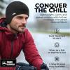 imageTough Outfitters Thermal Helmet Liner  Football Skull Cap for Men  Winter Running Beanie Under Helmet Cap ampamp Cycling CapsBlack 2 Pieces  Gray 1 Piece