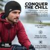 imageTough Outfitters Thermal Helmet Liner  Football Skull Cap for Men  Winter Running Beanie Under Helmet Cap ampamp Cycling CapsBlack 3 Pieces