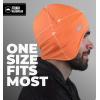 imageTough Outfitters Thermal Helmet Liner  Football Skull Cap for Men  Winter Running Beanie Under Helmet Cap ampamp Cycling CapsHiviz Orange