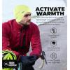imageTough Outfitters Thermal Helmet Liner  Football Skull Cap for Men  Winter Running Beanie Under Helmet Cap ampamp Cycling CapsReversible Black  Hiviz Yellow 2 Pack