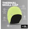 imageTough Outfitters Thermal Helmet Liner  Football Skull Cap for Men  Winter Running Beanie Under Helmet Cap ampamp Cycling CapsReversible Black  Hiviz Yellow 2 Pack