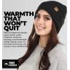 imageWinter Beanie Knit Hat for Men ampamp Women  Merino Wool Ribbed Cap  Warm ampamp Soft Stylish Toboggan Skull Caps for Cold WeatherBlack