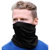 imageTough Headband Neck Gaiter Mask for Men ampamp Women  Neck Gaiter Face Mask ampamp Dust Protection wUV for Fishing Running ampamp HikingMidnight Black