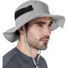 imageTough Headwear Fishing Hat  Boonie Hat for Men ampamp Women  Beach Camping Gardening ampamp Outdoor UseLight Gray