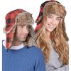 imageTough Headwear Russian Trapper Hat  WaterResistant Ushanka for Men ampamp Women with Chin Strap ampamp Ear FlapsLumberjack