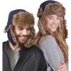 imageTough Headwear Russian Trapper Hat  WaterResistant Ushanka for Men ampamp Women with Chin Strap ampamp Ear FlapsNavy Blue