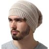 imageTough Headwear Slouchy Beanie Hats for Women Oversized Mens Beanie Hat Knitted Beanie Running Gear for MenWomens Fall HatBeige