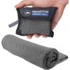 imageTough Outdoors Cooling Towel  Cooling Towels for Neck ampamp Face  Ice Wrap ampamp Sweat Rag for Camping Gym Yoga ampamp Sports  Workout Towel for Gym Sweat  Cool Towels for Extreme HeatLight Gray