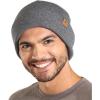 imageWinter Beanie Knit Hat for Men ampamp Women  Merino Wool Ribbed Cap  Warm ampamp Soft Stylish Toboggan Skull Caps for Cold WeatherRibbed  Gray
