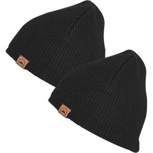 imageBeanie for Men  Warm Winter Hats for Men Knit Hat for Cold Weather Soft Ribbed Beanie Cap ampamp Lightweight Toboggan HatsBlack  Black