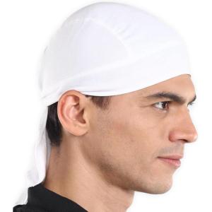 imageCooling Helmet Liners  Do Rag Skull Caps for Men  Cooling Head Wraps Hard Hat Liner  Motorcycle Pirate BandanaWhite