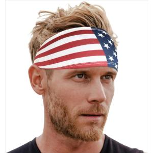 imageMens Athletic Headbands  Sweat Bands for Working Out Cycling Football and Sports Performance