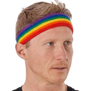 imageRunning Headbands for Men and Women  Athletic Sweatband  Terry Cloth Bands for Basketball Tennis Football Gym Running Cosplay ampamp CostumesHeadbands  Rainbow