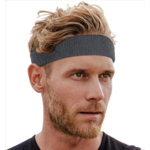 imageRunning Headbands for Men and Women  Athletic Sweatband  Terry Cloth Bands for Basketball Tennis Football Gym Running Cosplay ampamp Costumesdark grey