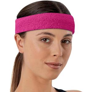 imageRunning Headbands for Men and Women  Athletic Sweatband  Terry Cloth Bands for Basketball Tennis Football Gym Running Cosplay ampamp Costumespink