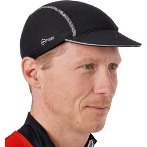 imageTough Headwear Cycling Cap  Cycling Hat  Helmet Liner  Helmet Brim  Bike Cap  Bike Hat  Brim for Bike HelmetBlack