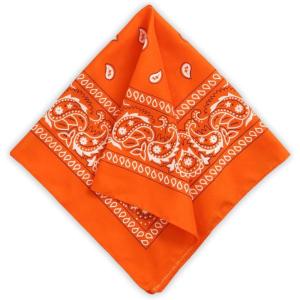 imageTough Headwear Large Bandana Headband  Handkerchief Bandanas for Men ampamp Women  Paisley Bandana Pack  Cowboy ScarfOrange