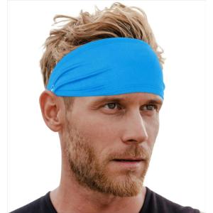imageTough Headwear Sport Headbands for Men  Workout Headbands for Women  Running Headband Tennis Athletic SweatbandCool Blue