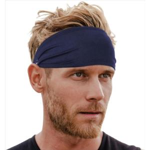 imageTough Headwear Sport Headbands for Men  Workout Headbands for Women  Running Headband Tennis Athletic SweatbandNavy Blue