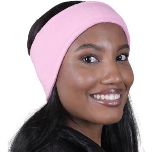 imageTough Headwear Winter Headbands for Women  Ear Warmers  Ear Muffs for Winter  Fleece Headband for Men ampamp Women for Cold Weatherpink