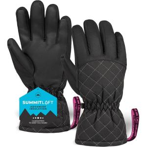 imageTough Outdoors Womens Waterproof Ski Gloves  Adult Snowboarding GlovesSmall