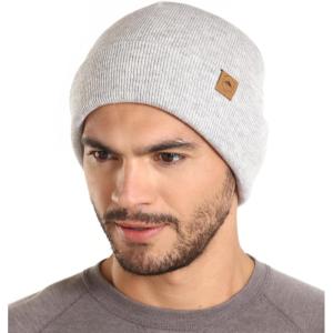 imageWinter Beanie Knit Hat for Men ampamp Women  Merino Wool Ribbed Cap  Warm ampamp Soft Stylish Toboggan Skull Caps for Cold WeatherBasic  Light Gray