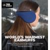 imageTough Headwear Warm Winter Ear Muffs For Men Women Earmuffs Behind the Head Fleece Ear Warmers Ear Covers for Cold WeatherBlue