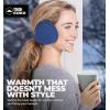 imageTough Headwear Warm Winter Ear Muffs For Men Women Earmuffs Behind the Head Fleece Ear Warmers Ear Covers for Cold WeatherBlue