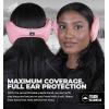 imageTough Headwear Warm Winter Ear Muffs For Men Women Earmuffs Behind the Head Fleece Ear Warmers Ear Covers for Cold WeatherPink