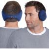 imageTough Headwear Warm Winter Ear Muffs For Men Women Earmuffs Behind the Head Fleece Ear Warmers Ear Covers for Cold WeatherBlue
