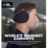 imageTough Headwear Warm Winter Ear Muffs For Men Women Earmuffs Behind the Head Fleece Ear Warmers Ear Covers for Cold WeatherBlack