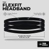imageTough Headwear Thin Elastic Headbands Sports Headbands for Women amp Men  Mens Workout Headband  Running or Soccer Headband  6PackBlack  6